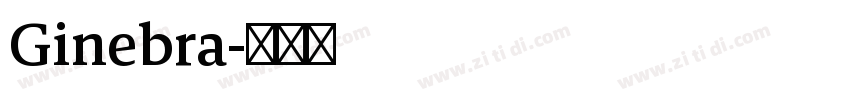 Ginebra字体转换