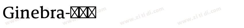 Ginebra字体转换