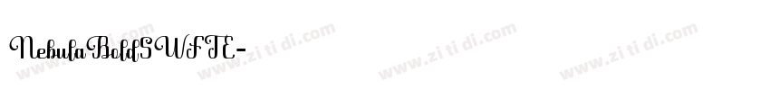 NebulaBoldSWFTE字体转换