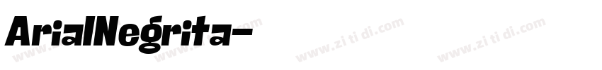 ArialNegrita字体转换