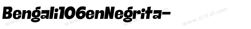 Bengali106enNegrita字体转换
