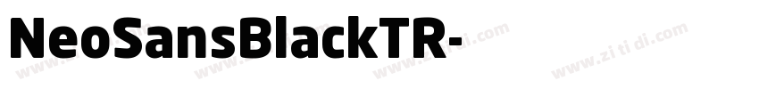 NeoSansBlackTR字体转换