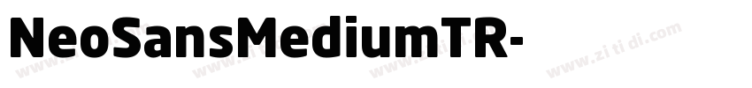 NeoSansMediumTR字体转换