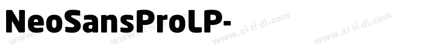 NeoSansProLP字体转换