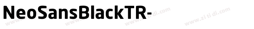 NeoSansBlackTR字体转换