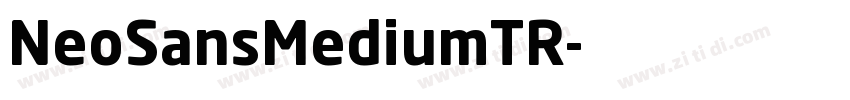 NeoSansMediumTR字体转换