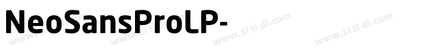 NeoSansProLP字体转换