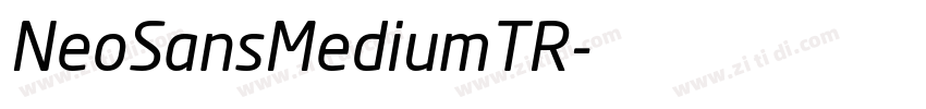 NeoSansMediumTR字体转换