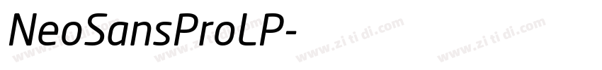 NeoSansProLP字体转换