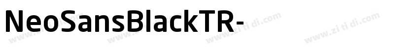 NeoSansBlackTR字体转换