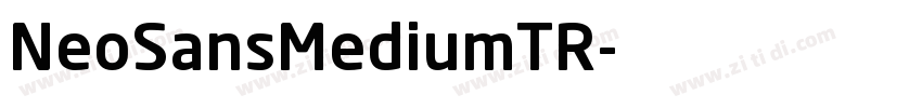 NeoSansMediumTR字体转换