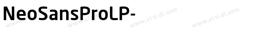 NeoSansProLP字体转换
