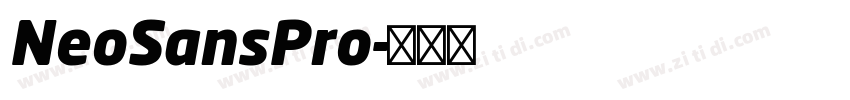 NeoSansPro字体转换