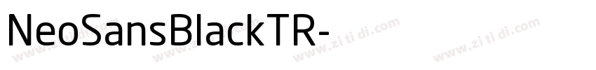 NeoSansBlackTR字体转换