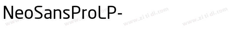 NeoSansProLP字体转换