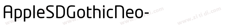AppleSDGothicNeo字体转换