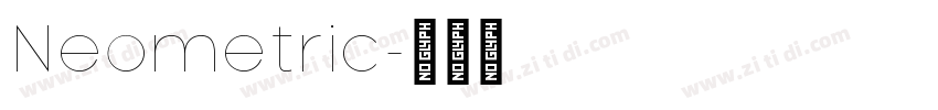 Neometric字体转换