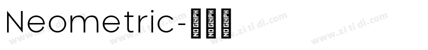 Neometric字体转换
