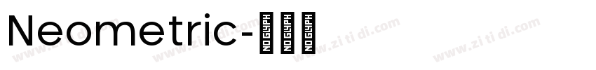 Neometric字体转换