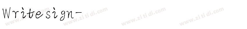 Writesign字体转换