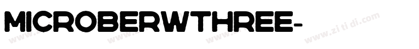 MicroberwThree字体转换