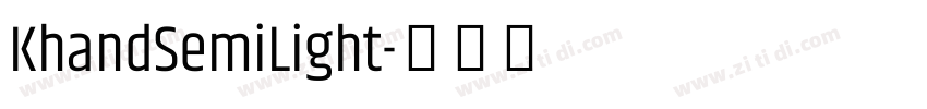 KhandSemiLight字体转换