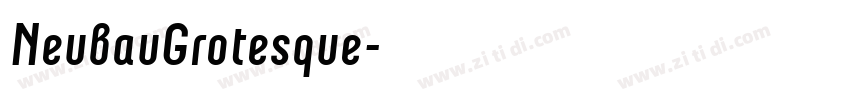 NeubauGrotesque字体转换