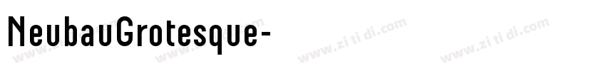 NeubauGrotesque字体转换
