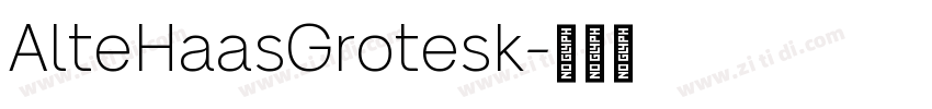 AlteHaasGrotesk字体转换