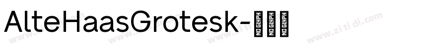 AlteHaasGrotesk字体转换
