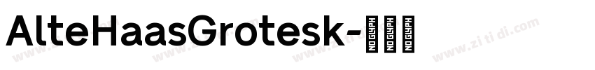AlteHaasGrotesk字体转换