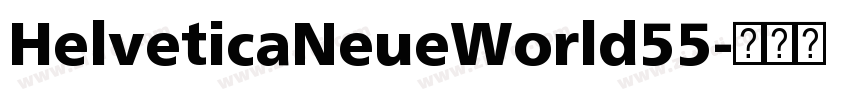 HelveticaNeueWorld55字体转换