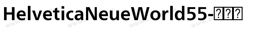 HelveticaNeueWorld55字体转换