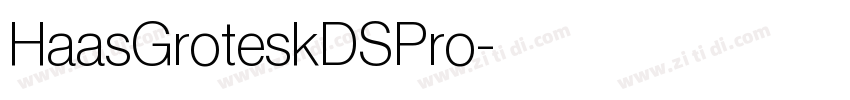 HaasGroteskDSPro字体转换