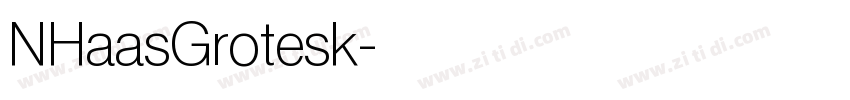 NHaasGrotesk字体转换