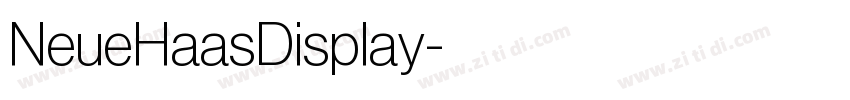 NeueHaasDisplay字体转换