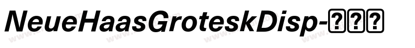 NeueHaasGroteskDisp字体转换