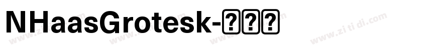 NHaasGrotesk字体转换