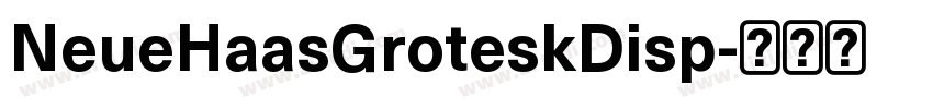 NeueHaasGroteskDisp字体转换