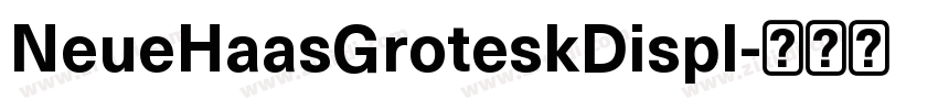 NeueHaasGroteskDispl字体转换