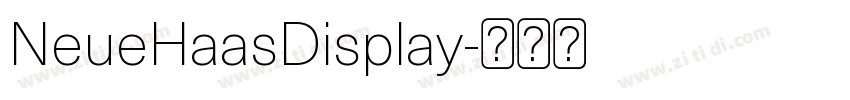 NeueHaasDisplay字体转换