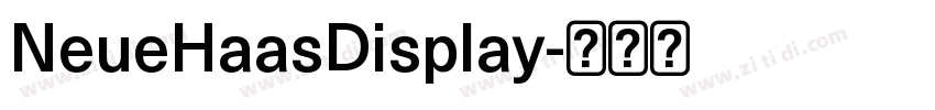 NeueHaasDisplay字体转换