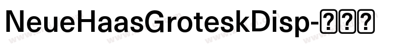 NeueHaasGroteskDisp字体转换