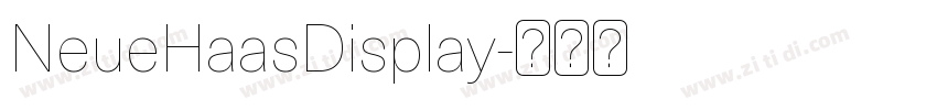 NeueHaasDisplay字体转换