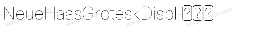 NeueHaasGroteskDispl字体转换