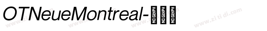 OTNeueMontreal字体转换 OTNeueMontreal字体转换
