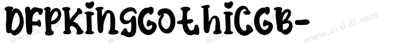 DFPKingGothicGB字体转换