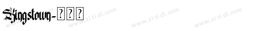 Kingstown字体转换