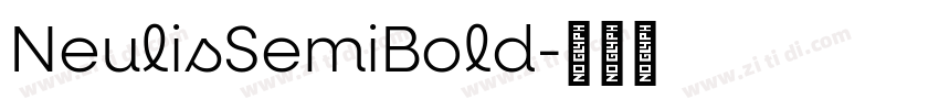 NeulisSemiBold字体转换