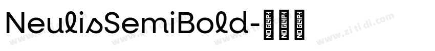 NeulisSemiBold字体转换